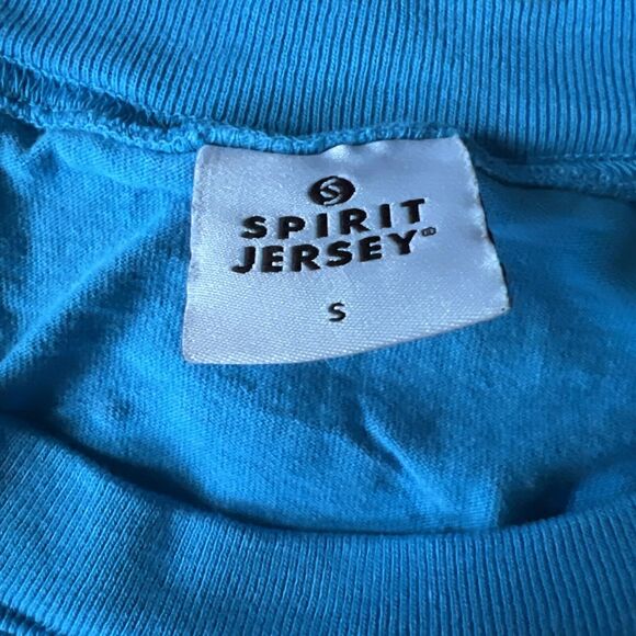Spirit Jersey FINS UP Landshark Pool Blue Unisex Long Sleeve Relaxed Small - Picture 2 of 5
